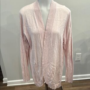 GAP Factory Light Pink Open-Front Cardigan